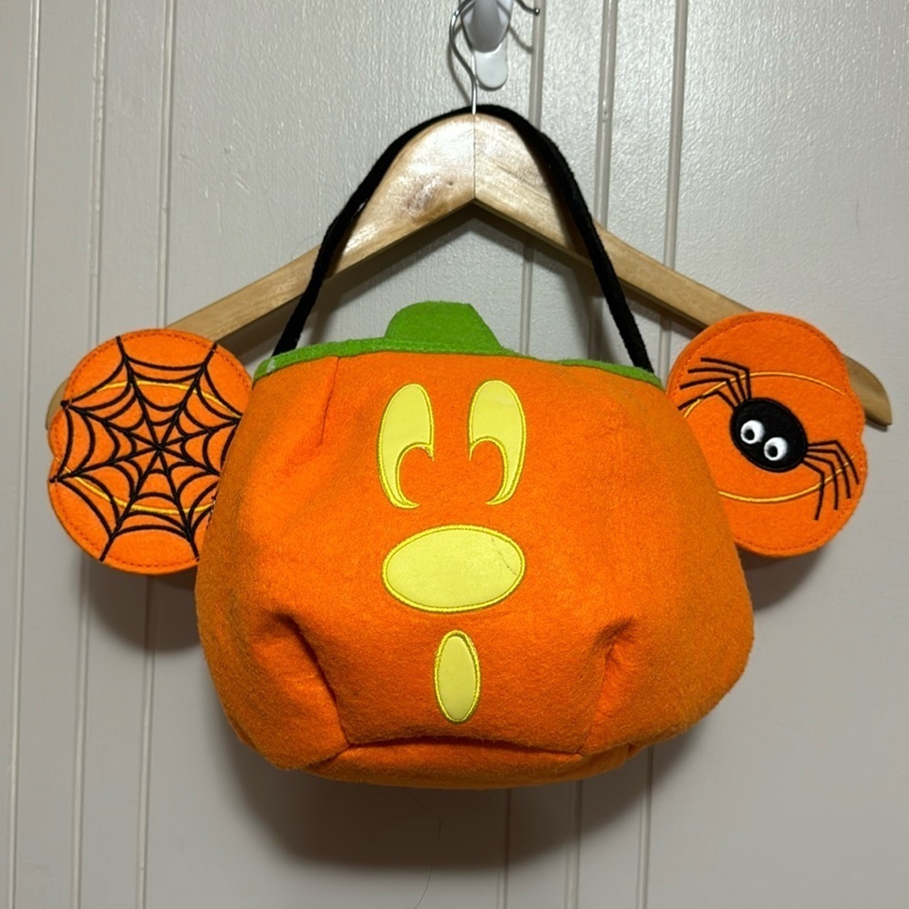Mickey Mouse Halloween Fabric glow in the dark Candy Basket - Picture 3 of 8